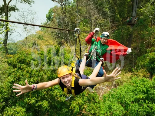 Outdoor Adventure Zipline - Perlengkapan Zip Line Petualangan Halaman Belakang