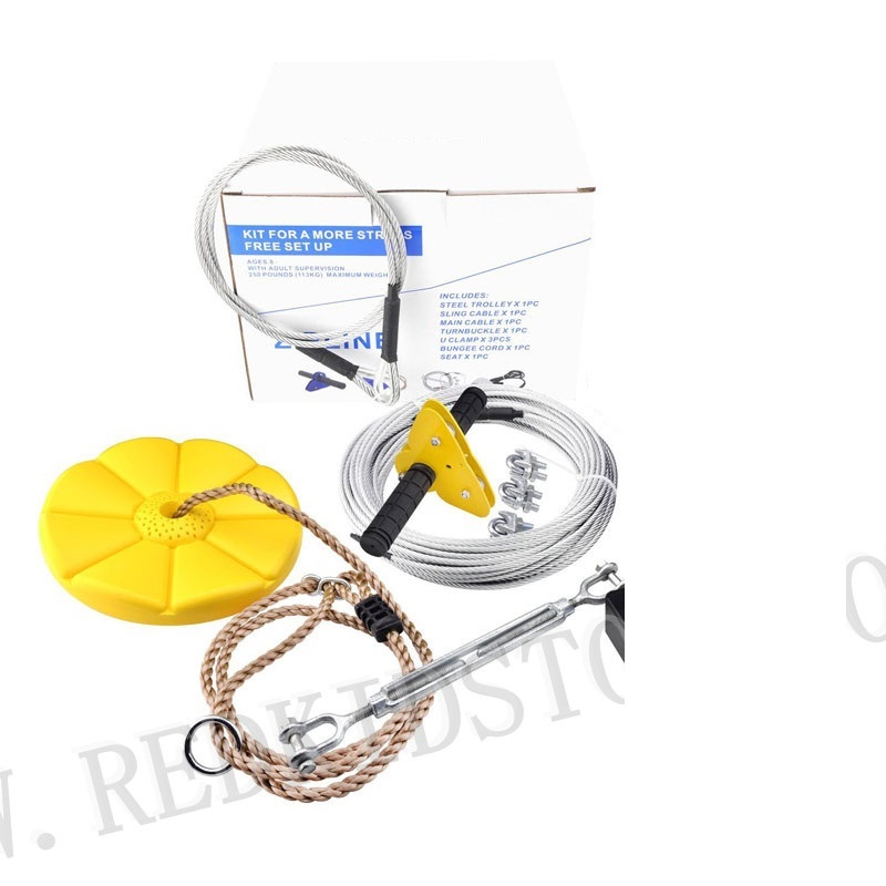 Pengiriman Gratis CTSC 95 Kaki - Outdoor Adventure Zipline ulasan dan harga