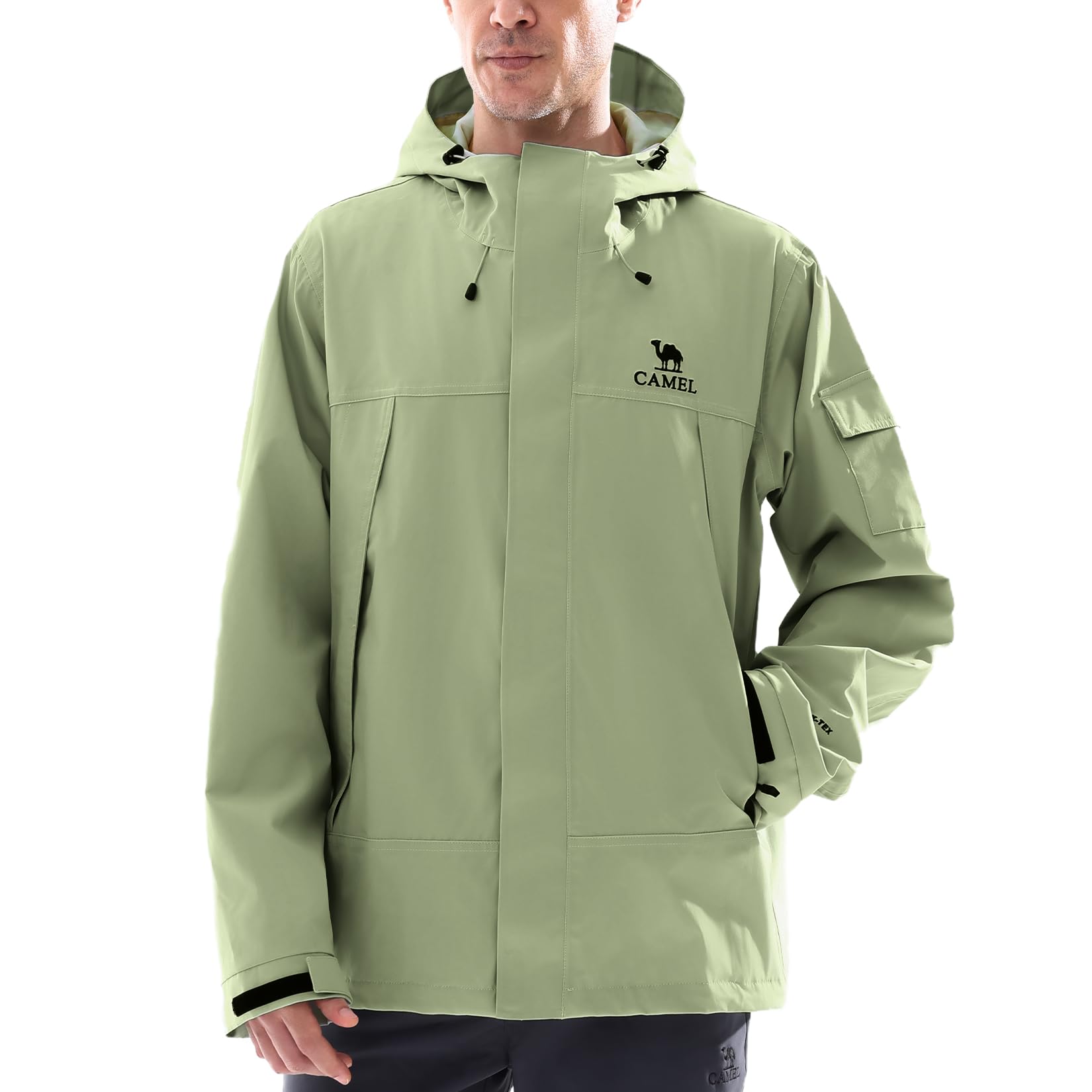 Jaket Hujan Pria GOLDEN CAMEL  - Outdoor Adventure Windbreaker ulasan dan harga